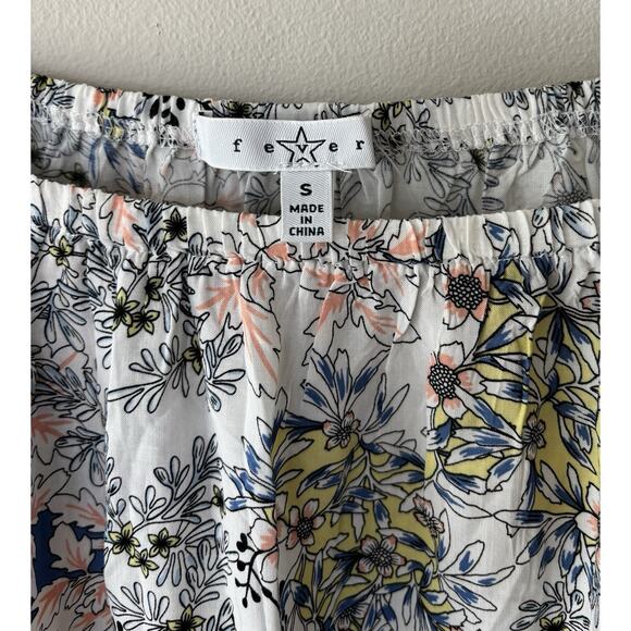 Boho Off Shoulder Floral Bell Sleeve Blouse | Women’s Small | NWT - Picture 4 of 6